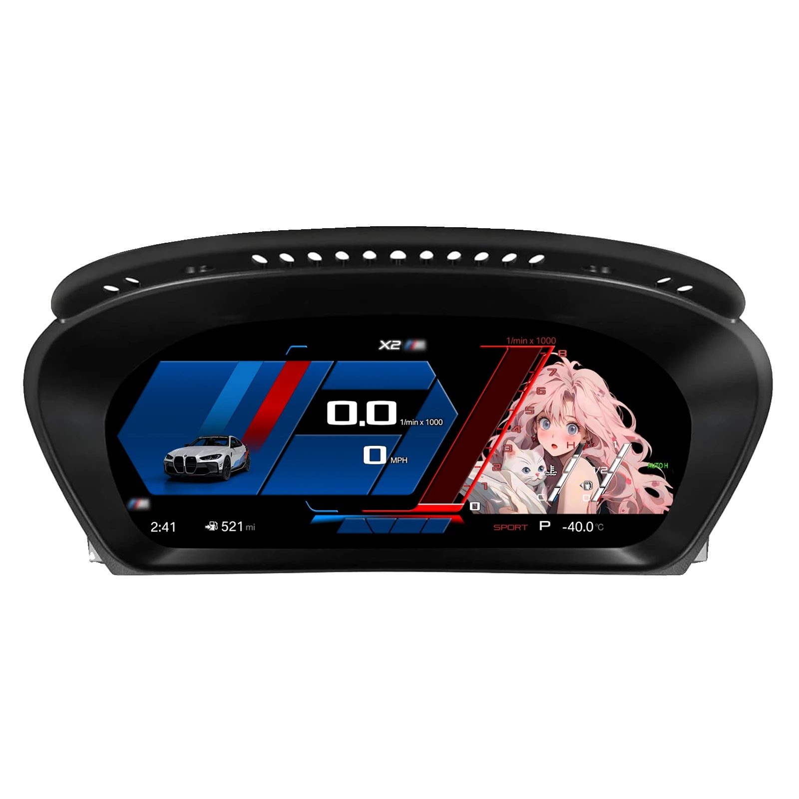 Digitales Instrumentencluster, 12,3-zoll Hd-display, Anpassbare Benutzeroberfläche, E70 E71