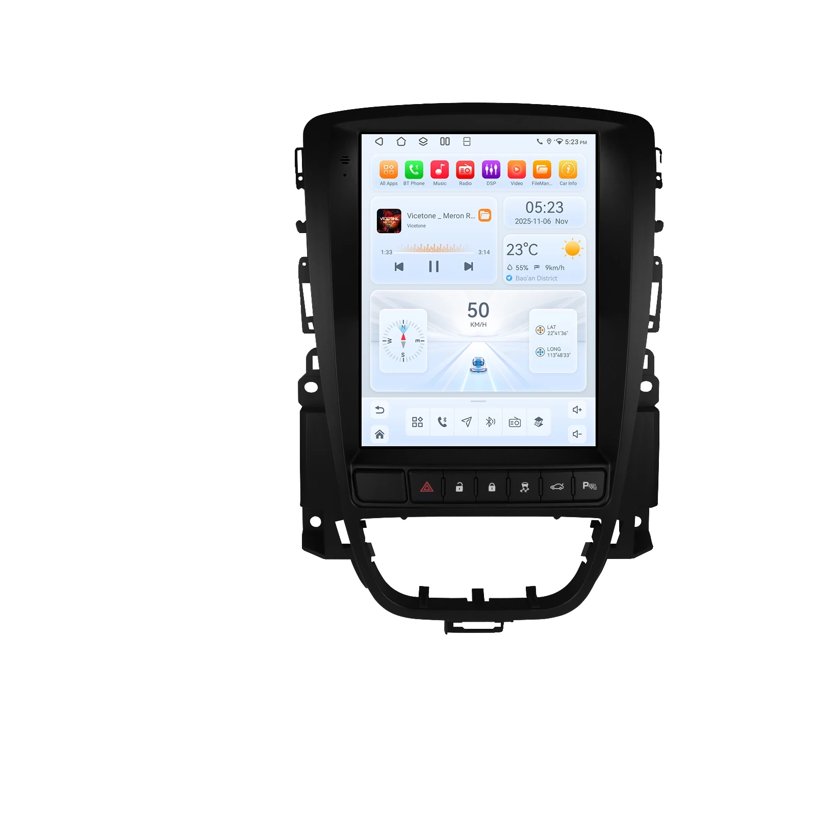 Autoradio, Touchscreen, Sprachsteuerung, Kompatibel Mit Opel Astra J 2009-2015 Buick Verano 2009-2015, Qs6 (8kern 6g 64g)
