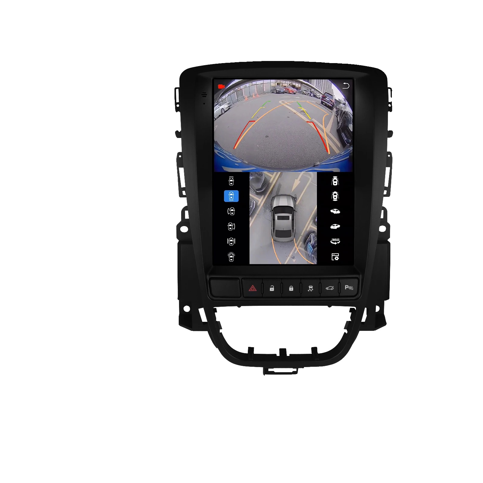 Autoradio, Touchscreen, Sprachsteuerung, Kompatibel Mit Opel Astra J 2009-2015 Buick Verano 2009-2015, Qs8 Mit 360 Kamera