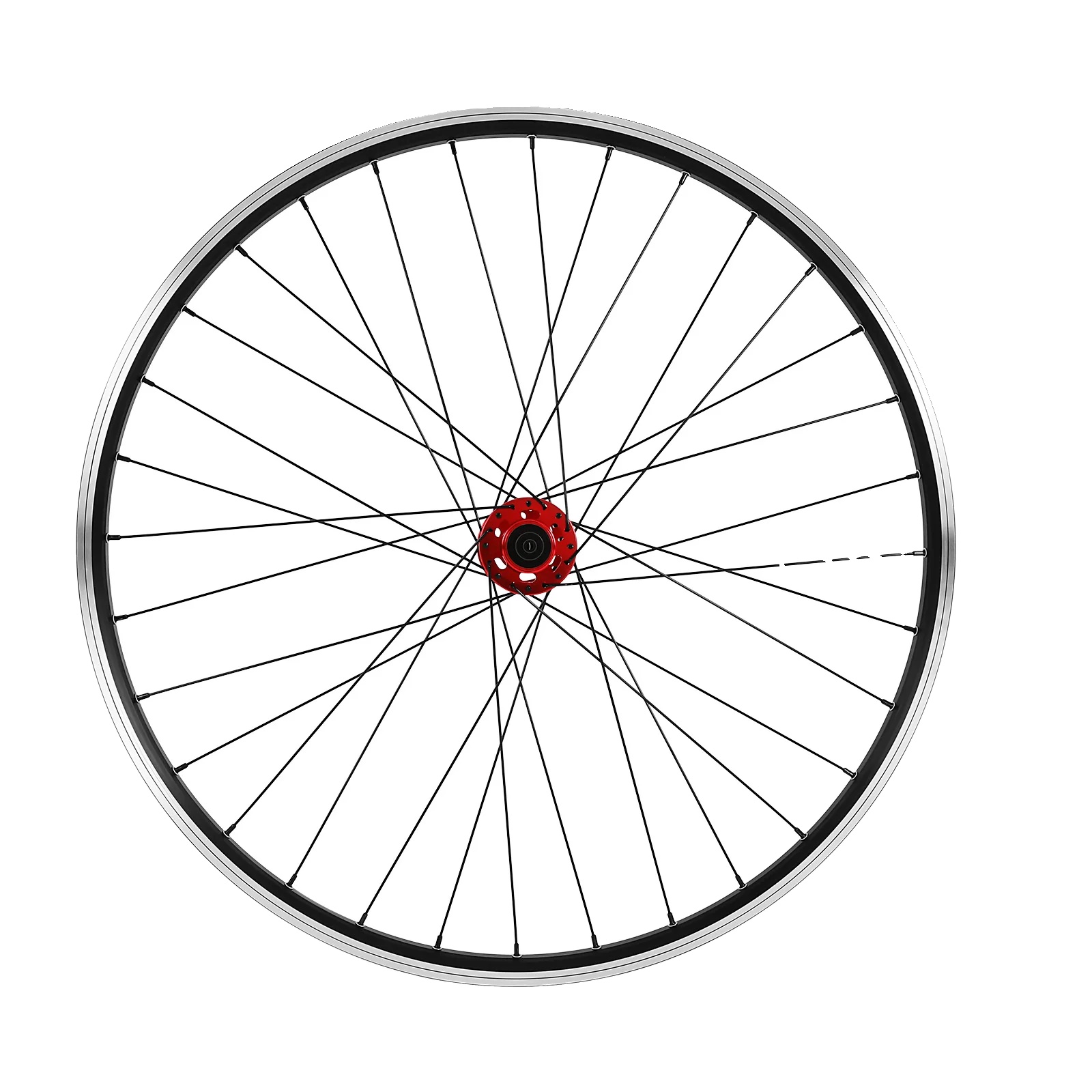 Mountainbike-radsatz, Dichtlager, Flachspeichen-design, Schwarz