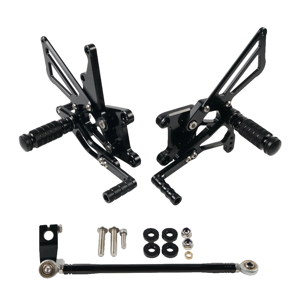 Fußsteuerung Rearset, Leichtes Design, Verstellbare Positionierung, Schwarz