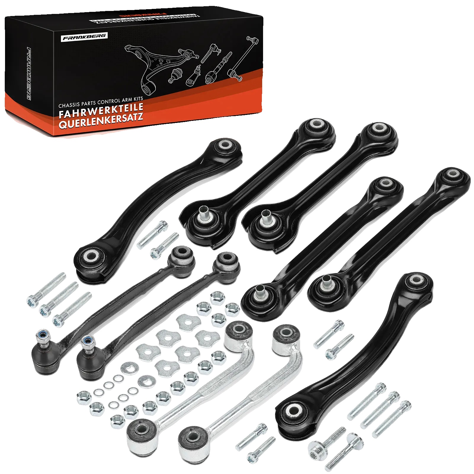 Lenker-set, Hochfester Stahl, Lenkerlänge - 25 Cm, Hinterachse Beidseitig, Kompatibel Mit Mercedes-benz C-klasse, Verbesserte Stabilität Und