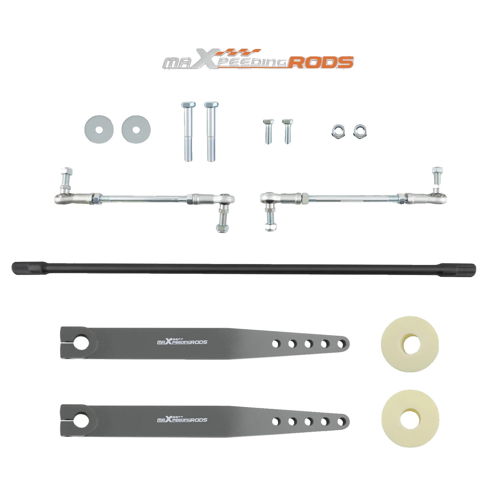 Vordere Stabilisator-endlinks, Verstellbare Länge 255-285 Mm, Größe 13 Mm, Gewicht 7,5 Kg, Kompatibilität Jeep Wrangler 1997-2006, Aus Sae 4130 Stahl