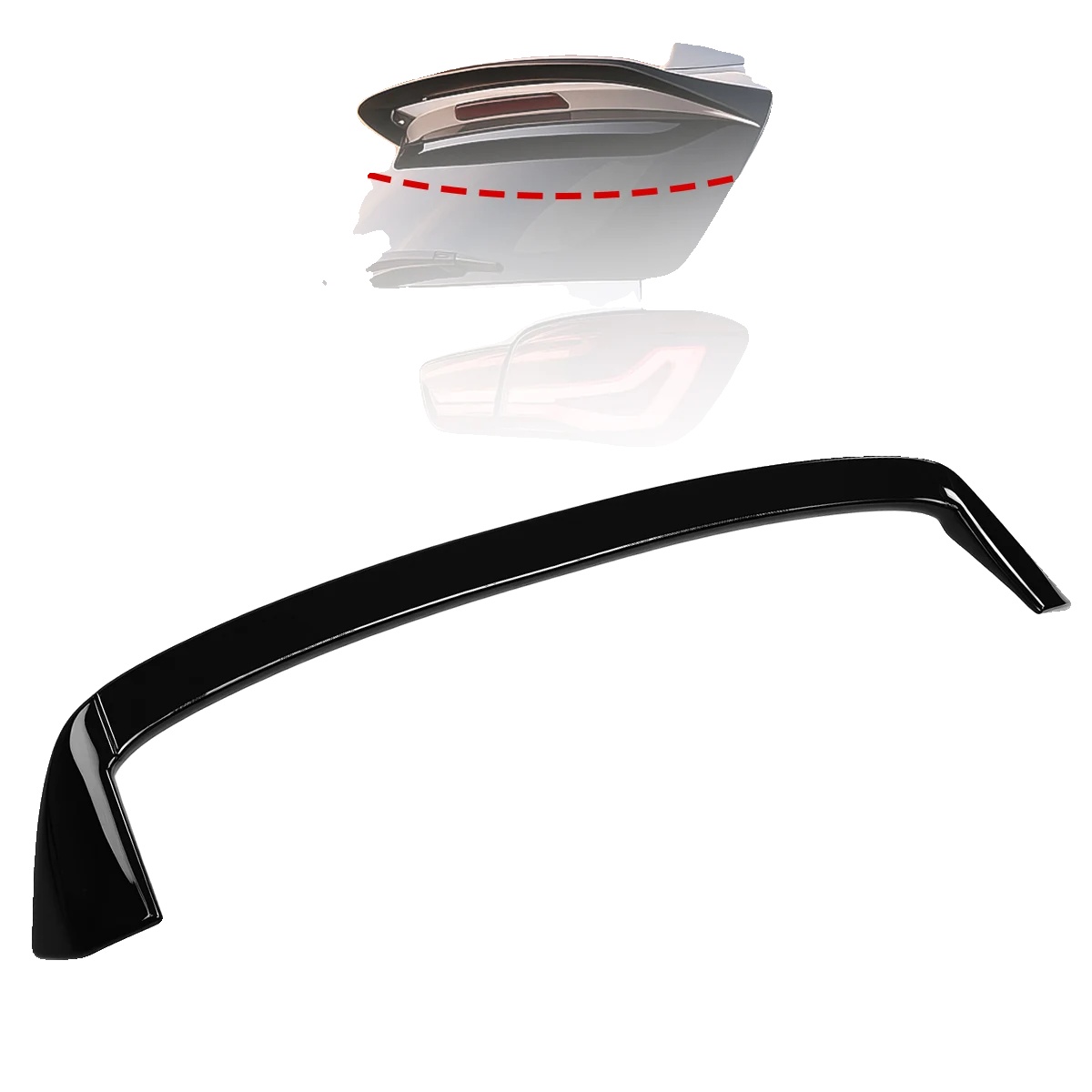Heckspoiler, Premium Abs-material, Aerodynamisches Design, Kompatibel Mit 2012-2019 Modellen, Uv-beständige Beschichtung, Einfache Installation