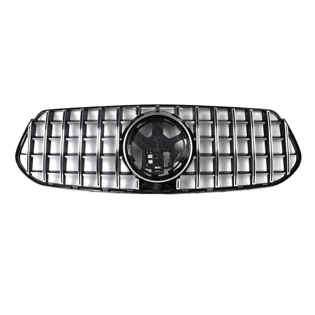 Frontgrill, Rennsportdesign, Passt Für Mercedes-benz Modelle 2024-2025, Chrom Schwarz