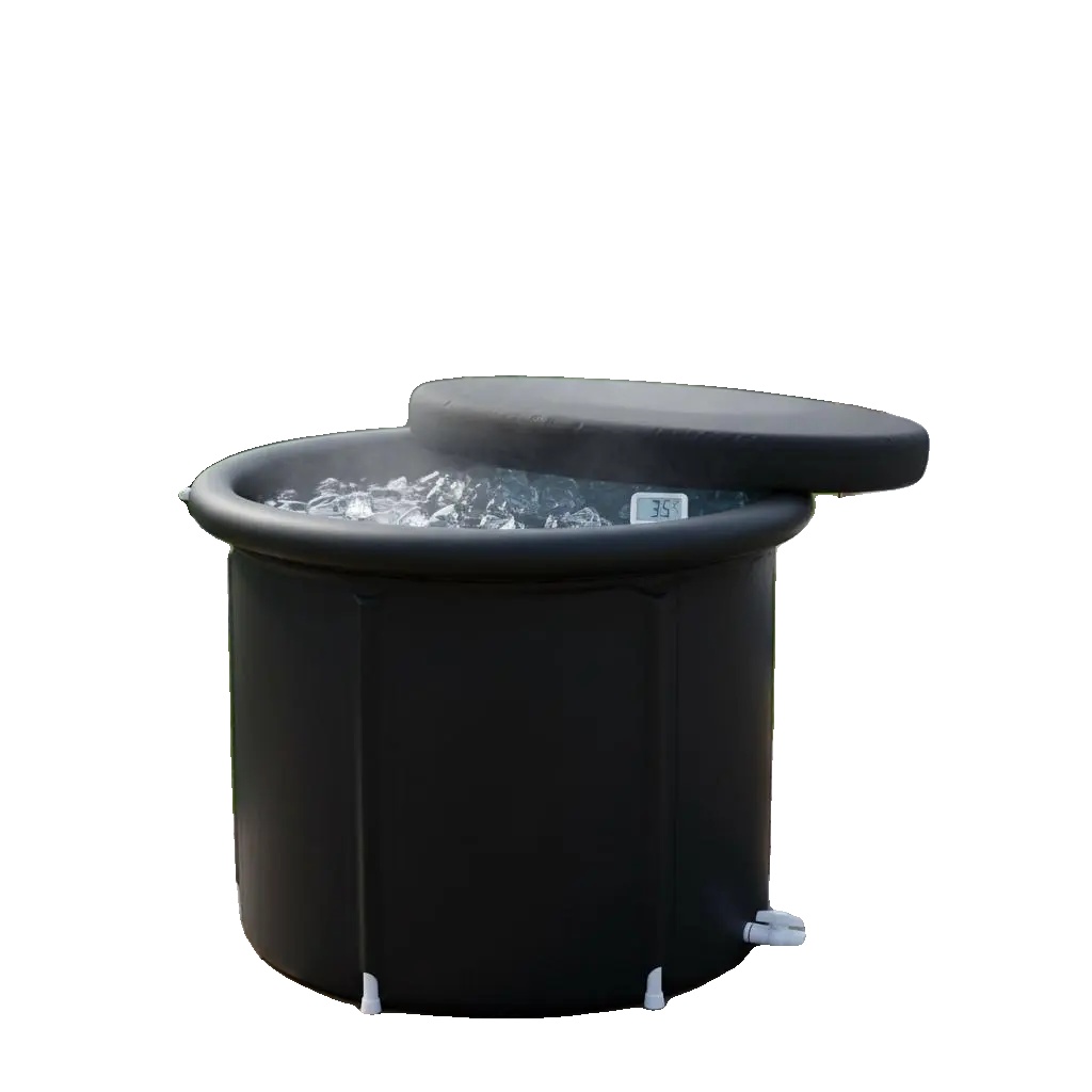 Kaltwasserbadewanne, Langlebiges Pvc, 90 Cm X 75 Cm, 370 Liter, Leicht, Geeignet Für Alle Altersgruppen