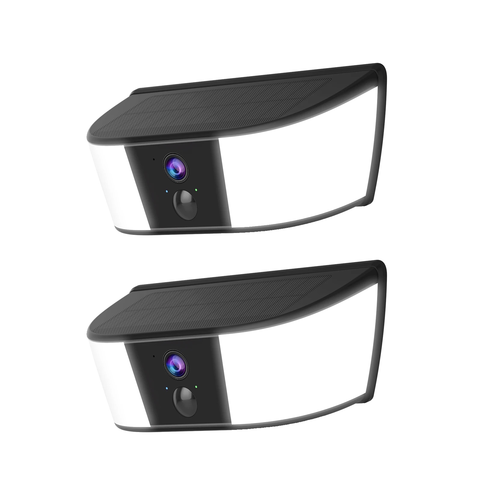 Sicherheitskamera, Farb-nachtsicht, Menschenerkennung, 2pcs Kamera