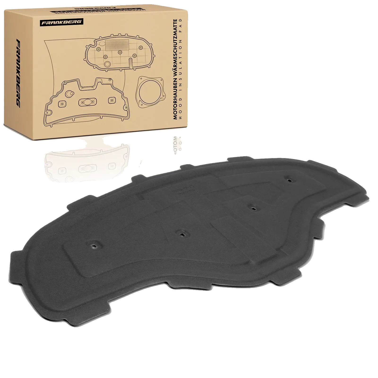 Isoliermatte, Pu-material, Haubeninstallation, Schwarze Farbe, Oem-nummer 4g8863825, Kompatibilität Für Audi A7 Quattro