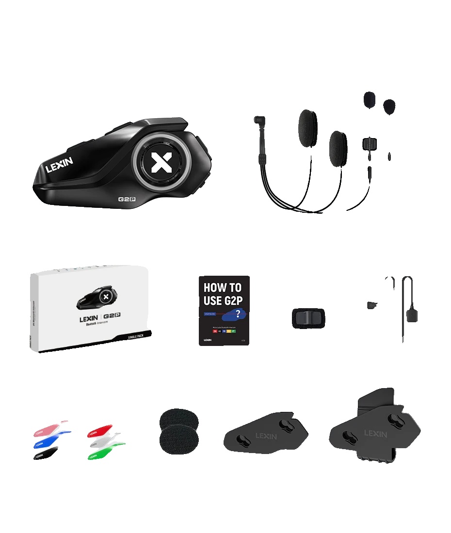 Motorrad-intercom, Bis Zu 6 Fahrer, Bluetooth 5.0, G2p-1pc