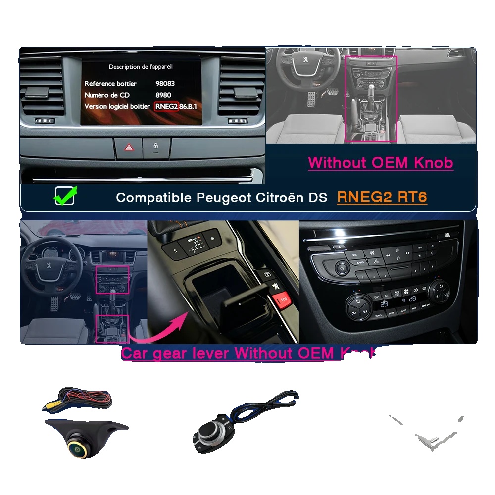 Drahtloses Carplay Android Auto, Kamerasupport, Benutzerfreundliche Oberfläche, Rneg2+knopf Schlüssel+nocke