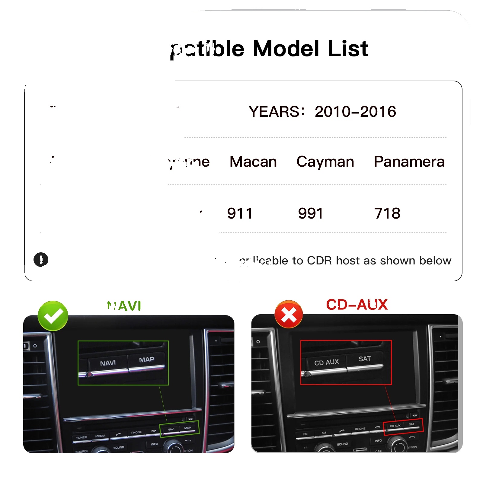 Drahtloses Carplay Auto-modul, Multifunktionalität, Einfache Installation, Pcm3.1