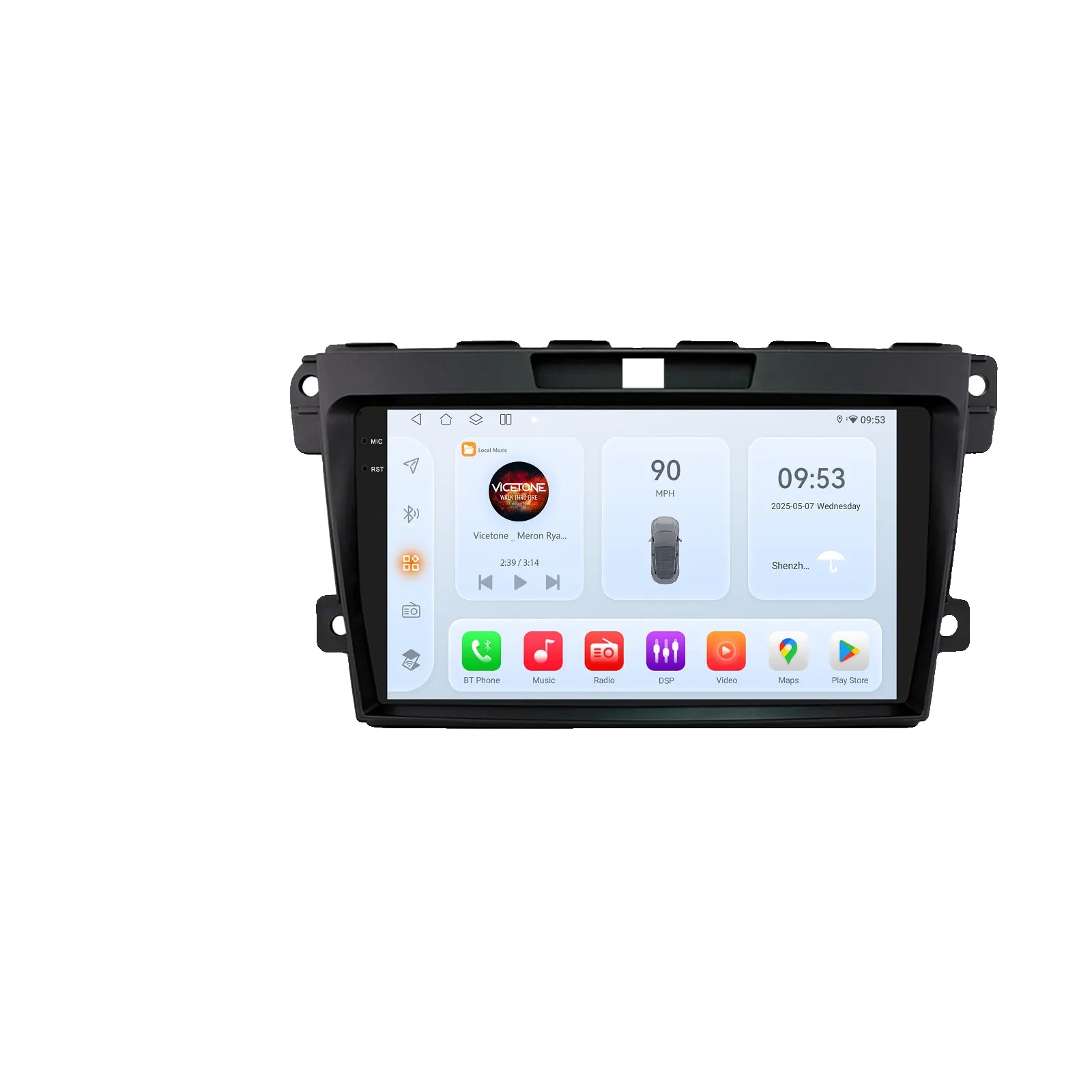 Autoradio, Sprachsteuerungsfunktion, Multimedia-funktionen, Kompatibel Mit Mazda Cx-7 Cx7 2008 - 2015, Qs8 Ahd2 Ki