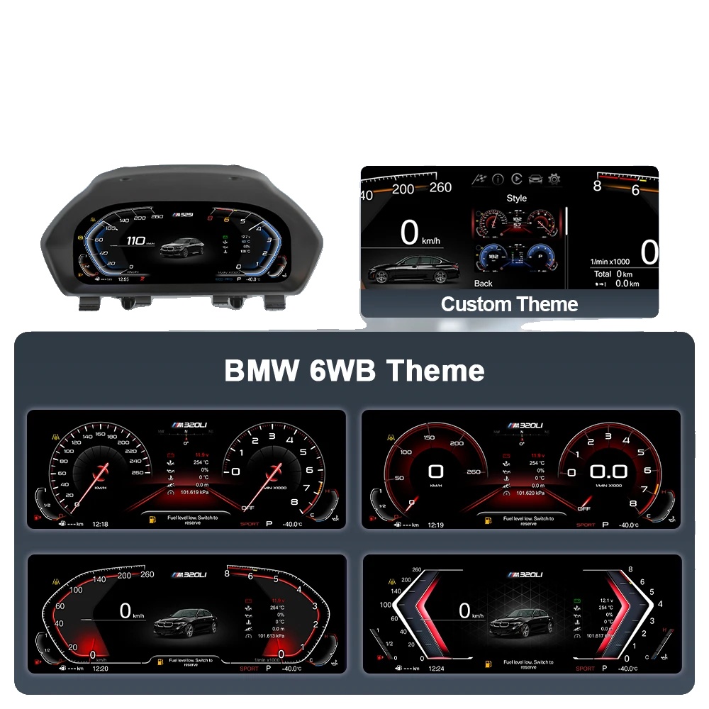 Digitales Geschwindigkeitsmessgerät, Carplay & Android Auto, Adaptive Geschwindigkeitsregelung, F30 Standardversion