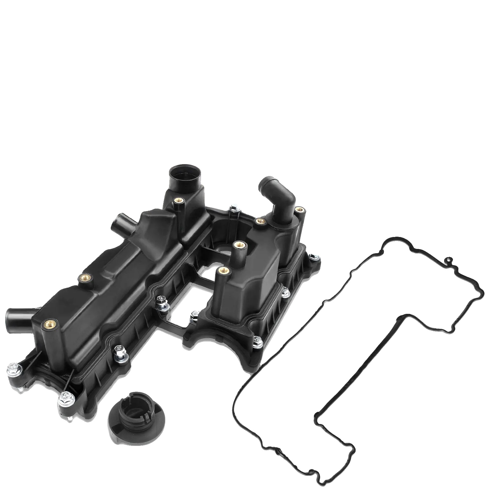 Zylinderkopfdeckel, Kunststoffmaterial, Entlüftungsventil-funktion, Kompatibel Mit Ford- Und Volvo-modellen, Dichtungsset Enthalten, Schrauben