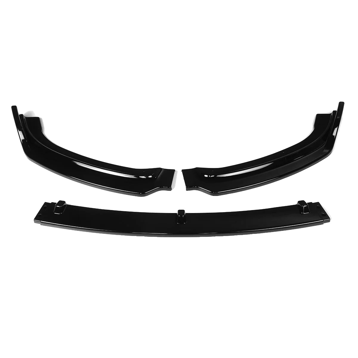 Frontstoßstangenlippe Karosserie-kit Spoiler, Aerodynamisches Design, Einfache Installation, Glänzendes Schwarz