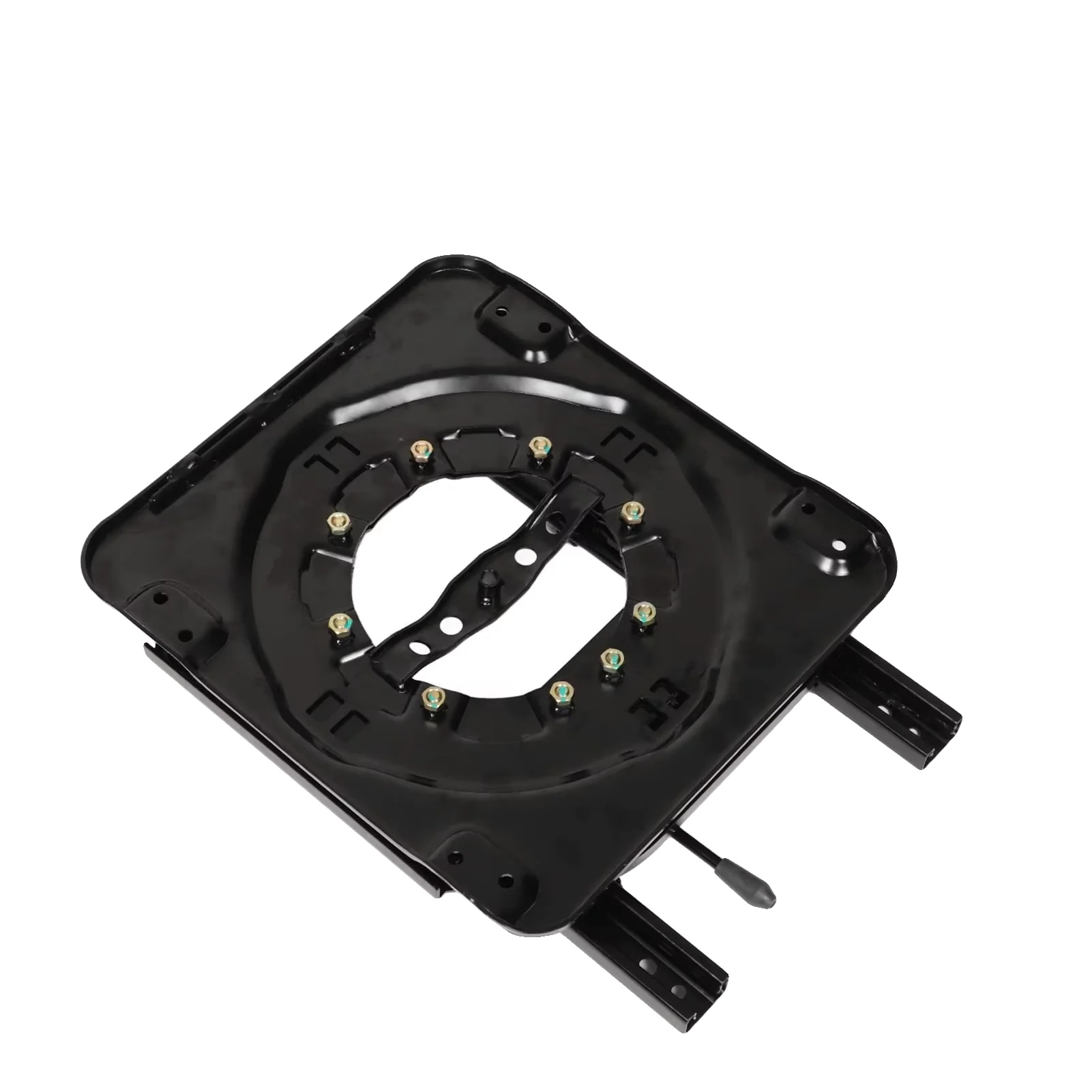 Autositzschieber, 4-wege Drehbar, 390mm X 360mm X 40mm, Reise 22cm, Edelstahlkonstruktion, Verstellbare Winkel 90º