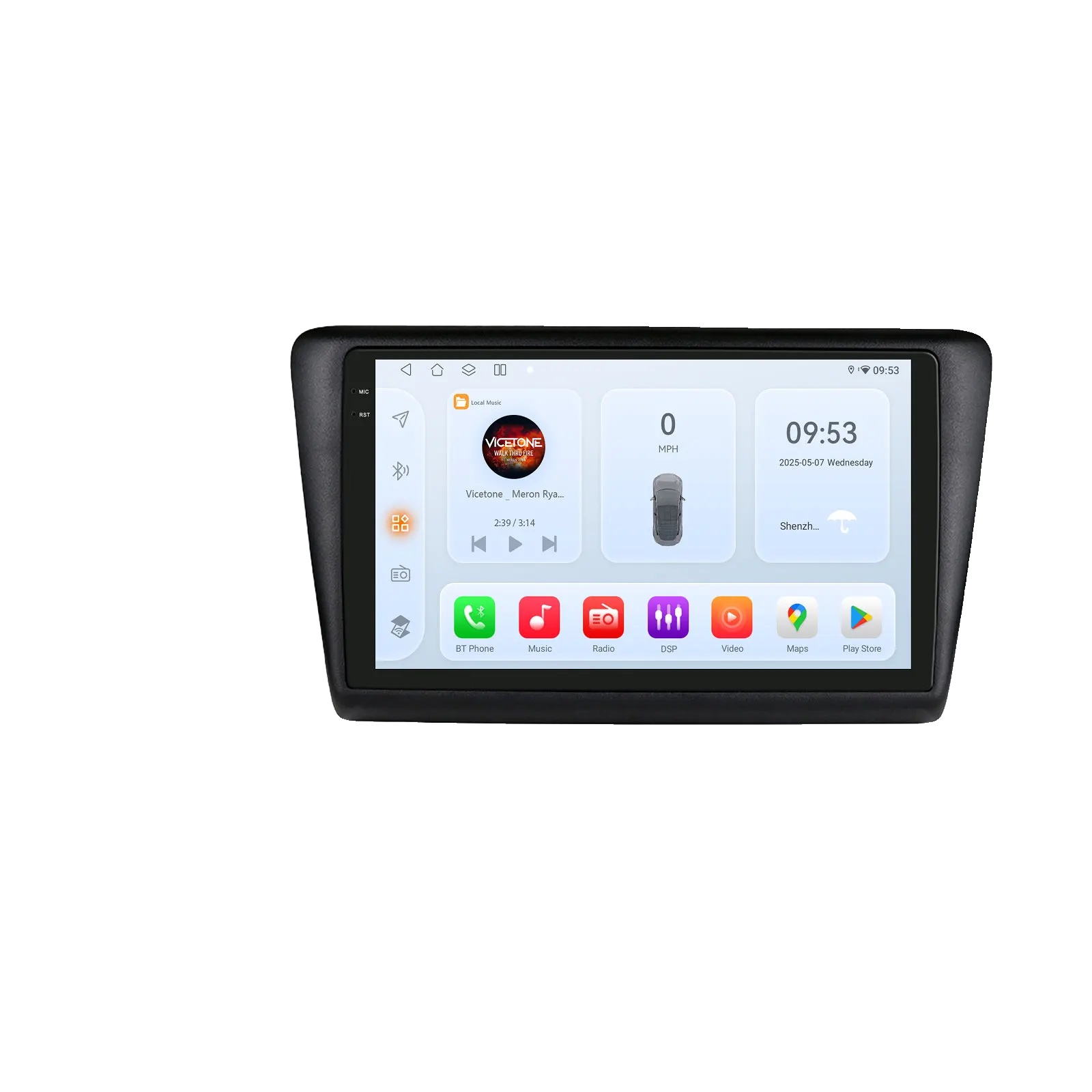 Carplay, Navigationssystem, Sprachsteuerung, Kompatibel Mit Skoda Rapid 2013-2019, Qs8 (8gb 128gb)-a