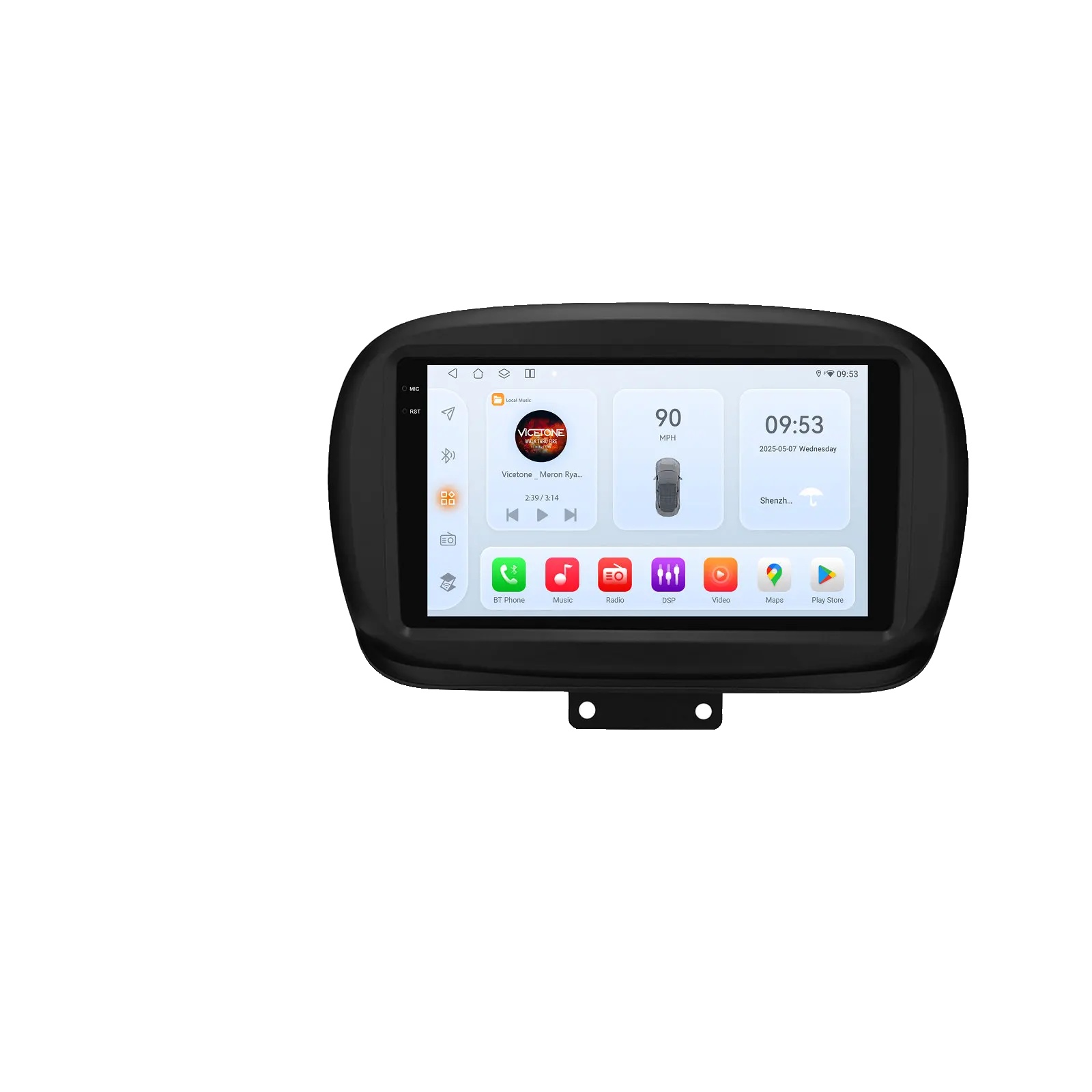 Auto-multimedia-player, Displaygröße, Smartphone-kompatibilität, Kompatibel Mit Fiat 500x 2014-2020, Qs1 Ki Ahdc2