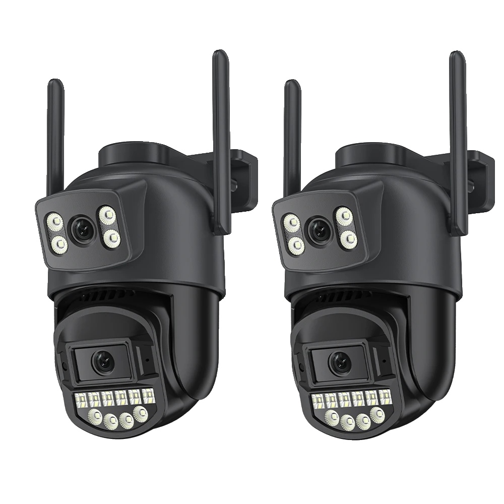 Sicherheitskamera, 10mp Dual-linse, Nachtsicht, 2pcs 10mp Kamera, Eu Stecker
