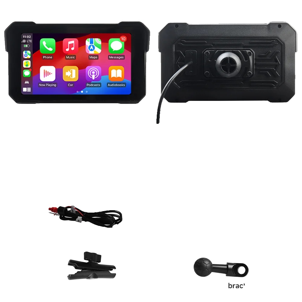 Motorrad Gps-navigation, Kabelloses Carplay, Ipx7 Wasserdicht, M350
