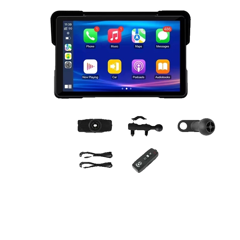 Motorraddisplay, Kabellose Konnektivität, Wasserdichtes Design, 7 Zoll 2k Dvr-gps