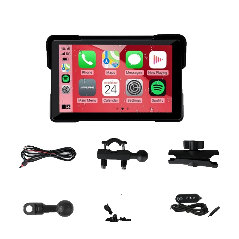 Motorrad-navigations-gps, Dual-kamera, Wasserdichtes Design, Motorrad Dvr, Keine