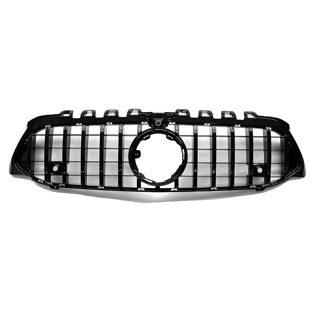 Grill, Panamericana Gt Stil, Kompatibel Mit Mercedes-benz A-klasse, Glänzendes Schwarz