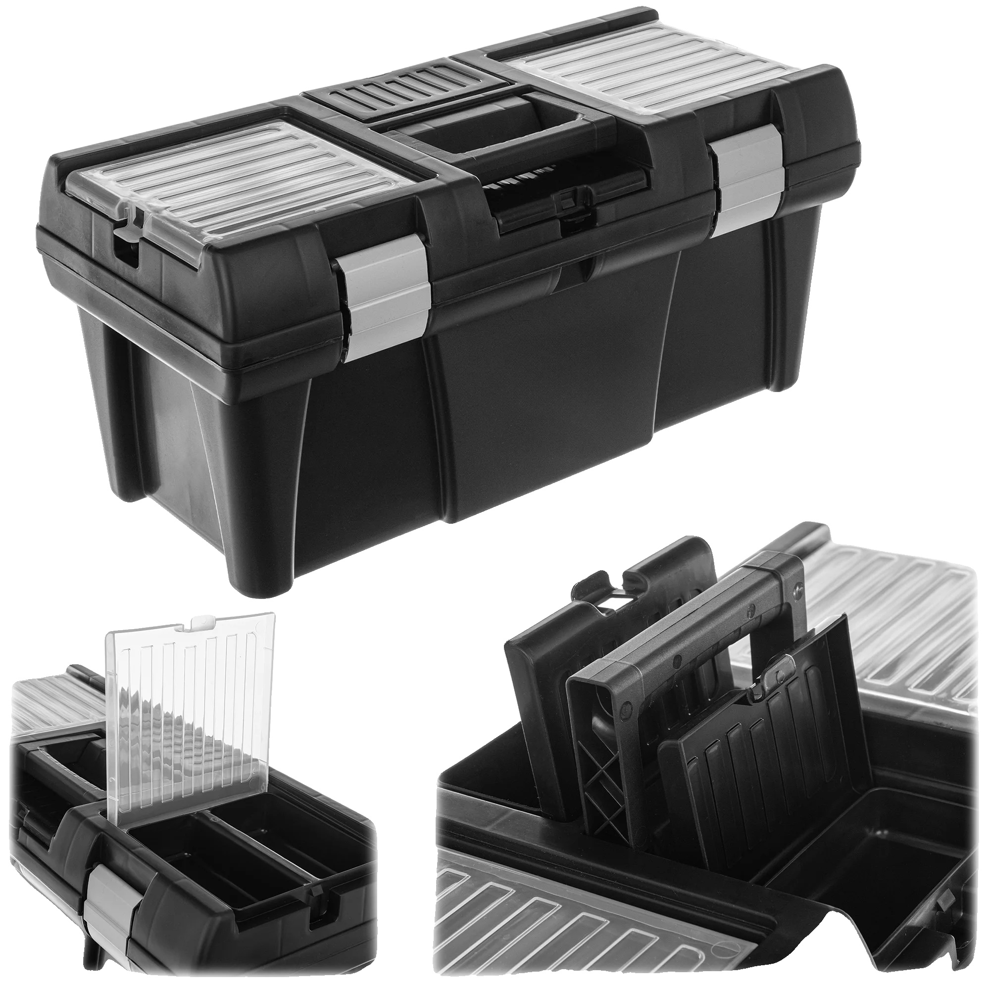 Werkzeugorganisator, Kunststoffmaterial, 33 X 20 X 15 Cm, Kompatibel Für Verschiedene Werkzeuggrößen, Effiziente Organisation, Ungiftige Materialien