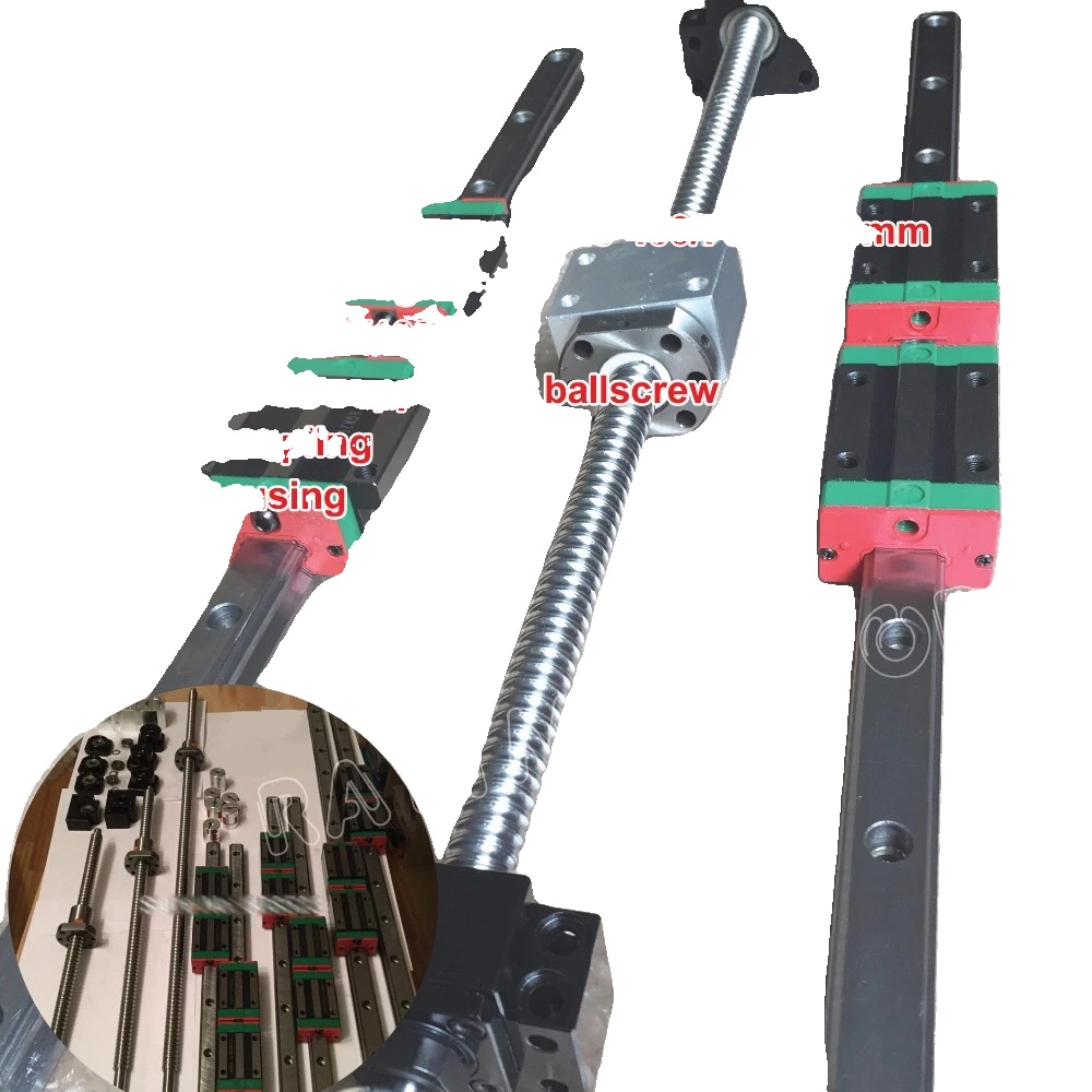 Cnc Führungsleisten-kit, 16mm Schraubendurchmesser, 5mm Schraubenschritt, 400mm Kugelgewindelänge, 700mm Kugelgewindelänge, 1000mm Kugelgewindelänge