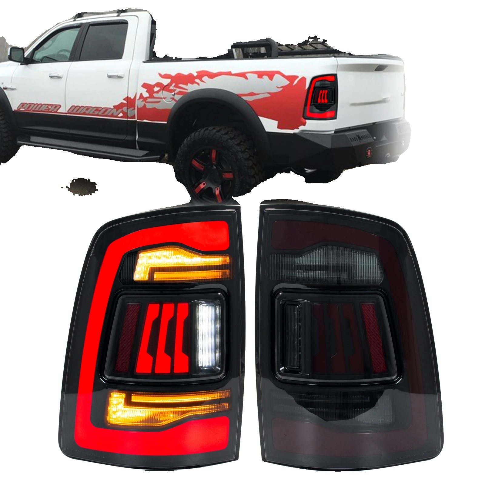 Rücklichter, 35w, 12v, 3400lm, Kompatibel Mit Dodge Ram 1500 2500 3500, Sequenzieller Blinker