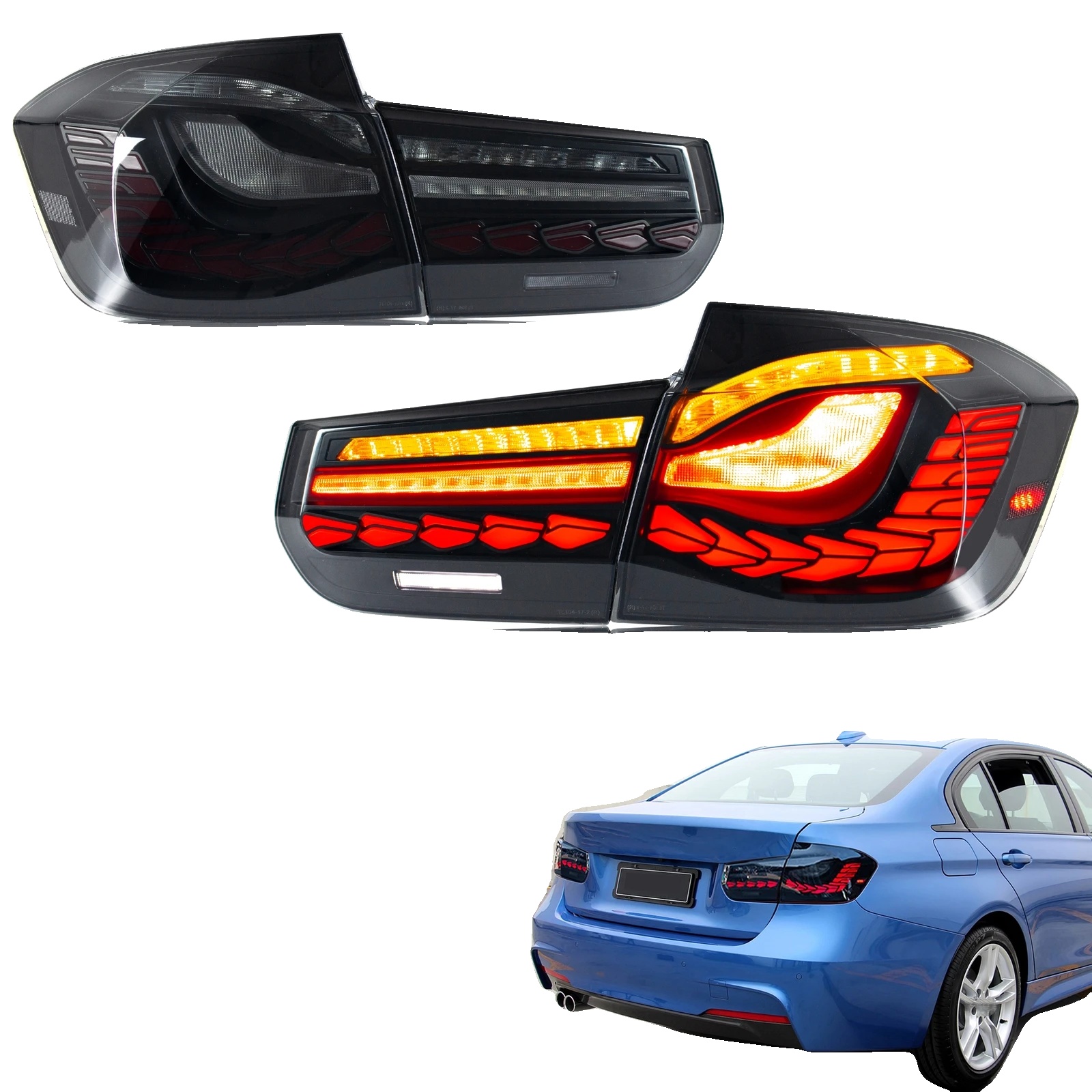 Rücklicht, 35w, 12v, 3400lm, Kompatibel Mit 3er-serie F30 F35 F80, Sequenzielle Blinker