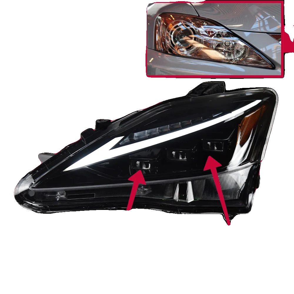 Scheinwerfereinheit, Led-technologie, Kompatibel Mit Lexus Is250 Led-scheinwerfer 2006-2012, Hochwertige Led-linse, Lhd