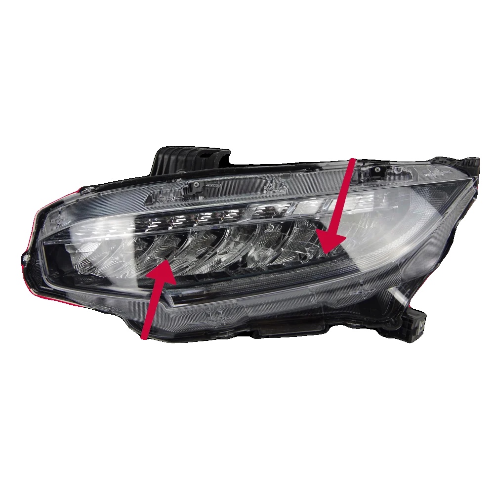 Scheinwerfer-einheit, Kompatibel Mit Honda Civic X G10, Langlebiges Material, Einfache Installation, Voll Led, Alle Led 6000k