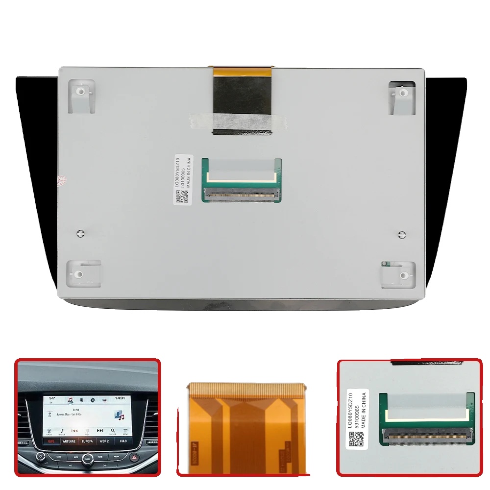 Lcd-display, 8 Zoll, 60-poliges Kabelinterface, 5v Betriebs Spannung, Entworfen Für Opel Astra K, Buick Verano Kompatibilität