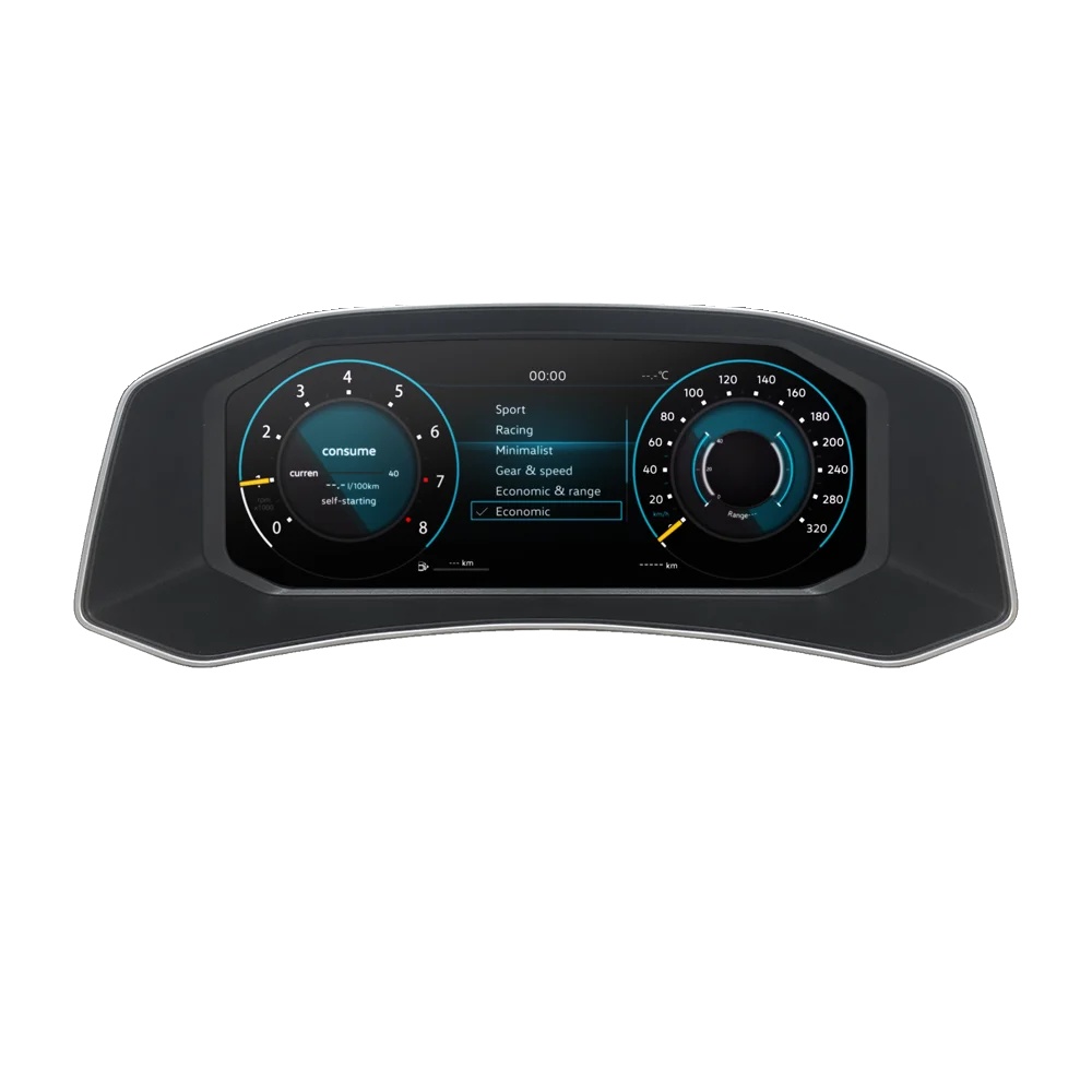 Digitales Cluster-dashboard, 12,3 Zoll Hd-display, Drahtlose Konnektivität, Für T-roc 2018-2025