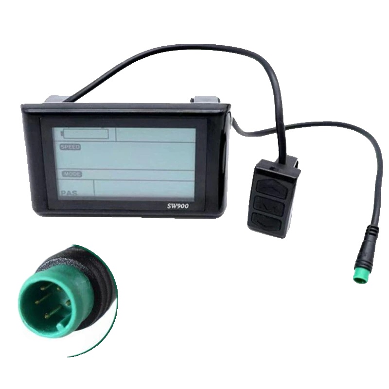 Universeller E-bike Computer, Robustes Lcd-display, Mehrspannungs-kompatibilität, Schwarz