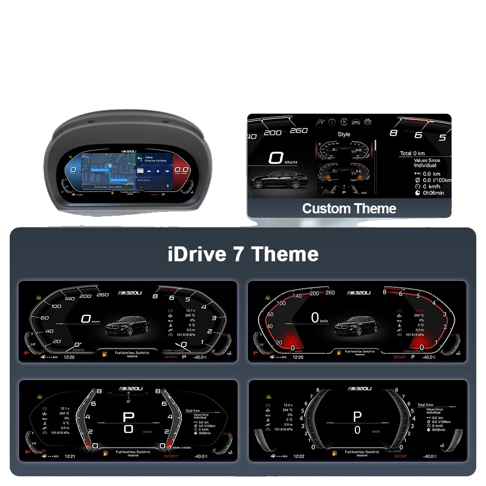 Digitales Instrumentencluster, Adaptive Helligkeit, Umfangreiche Kompatibilität, E90 Carplay-version