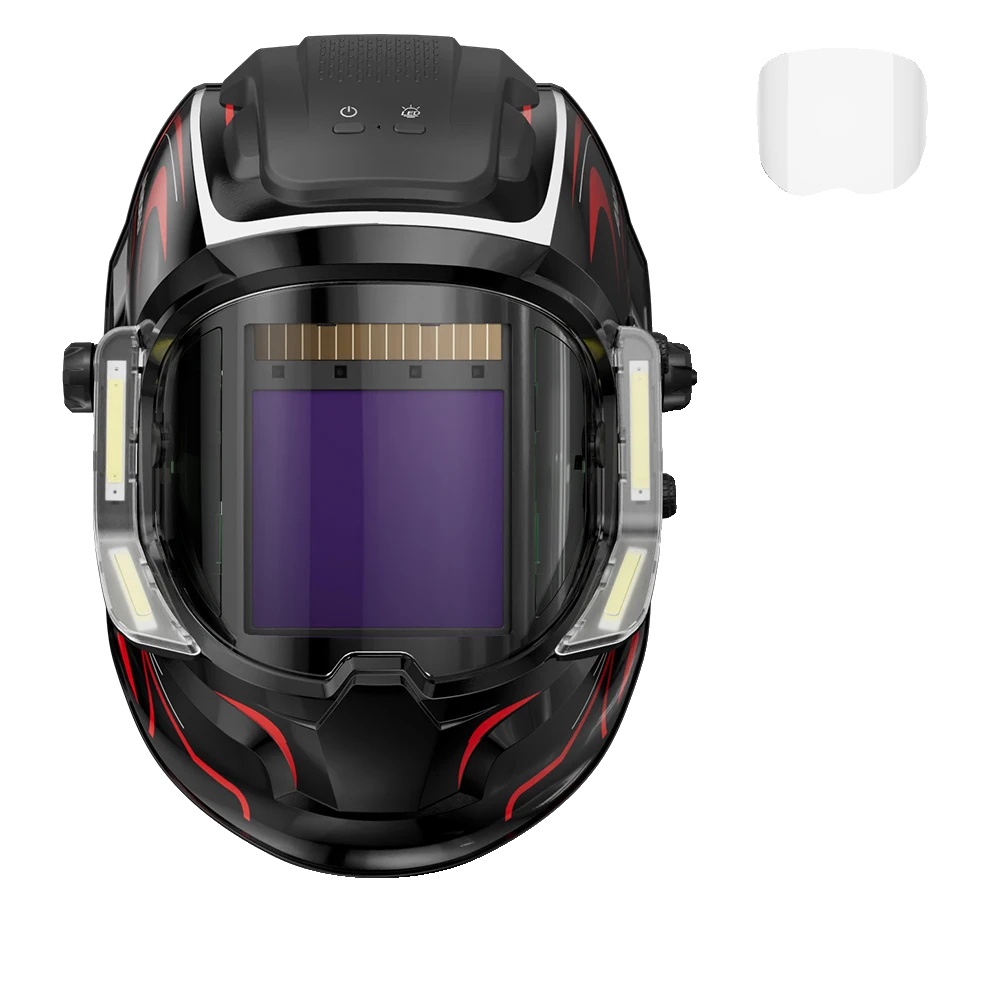 Schweißhelm, Großes Sichtfeld, Automatische Abdunkelungsfunktion, Rc Led Pro