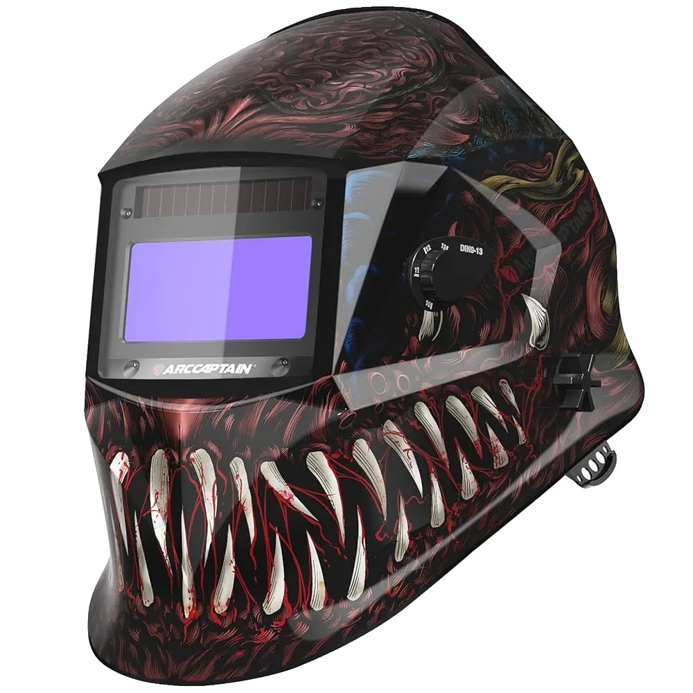 Schweißhelm, Automatisches Abdunkeln, Hochklare Linse, D