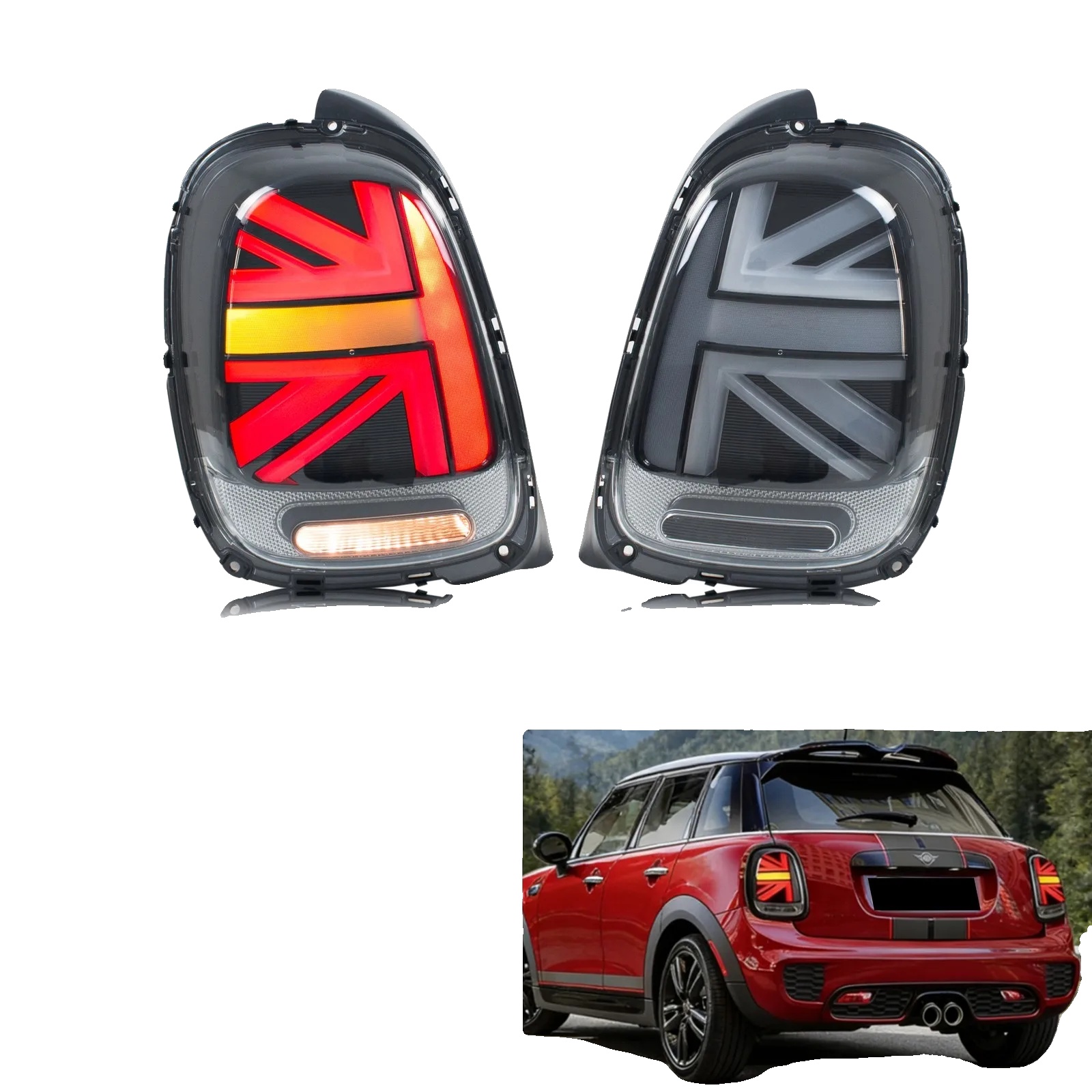 Led-rücklichter, 12v Spannung, 35w Leistung, 3400lm Lumen, Für Mini Cooper F55 F56 F57, Plug-and-play-installation