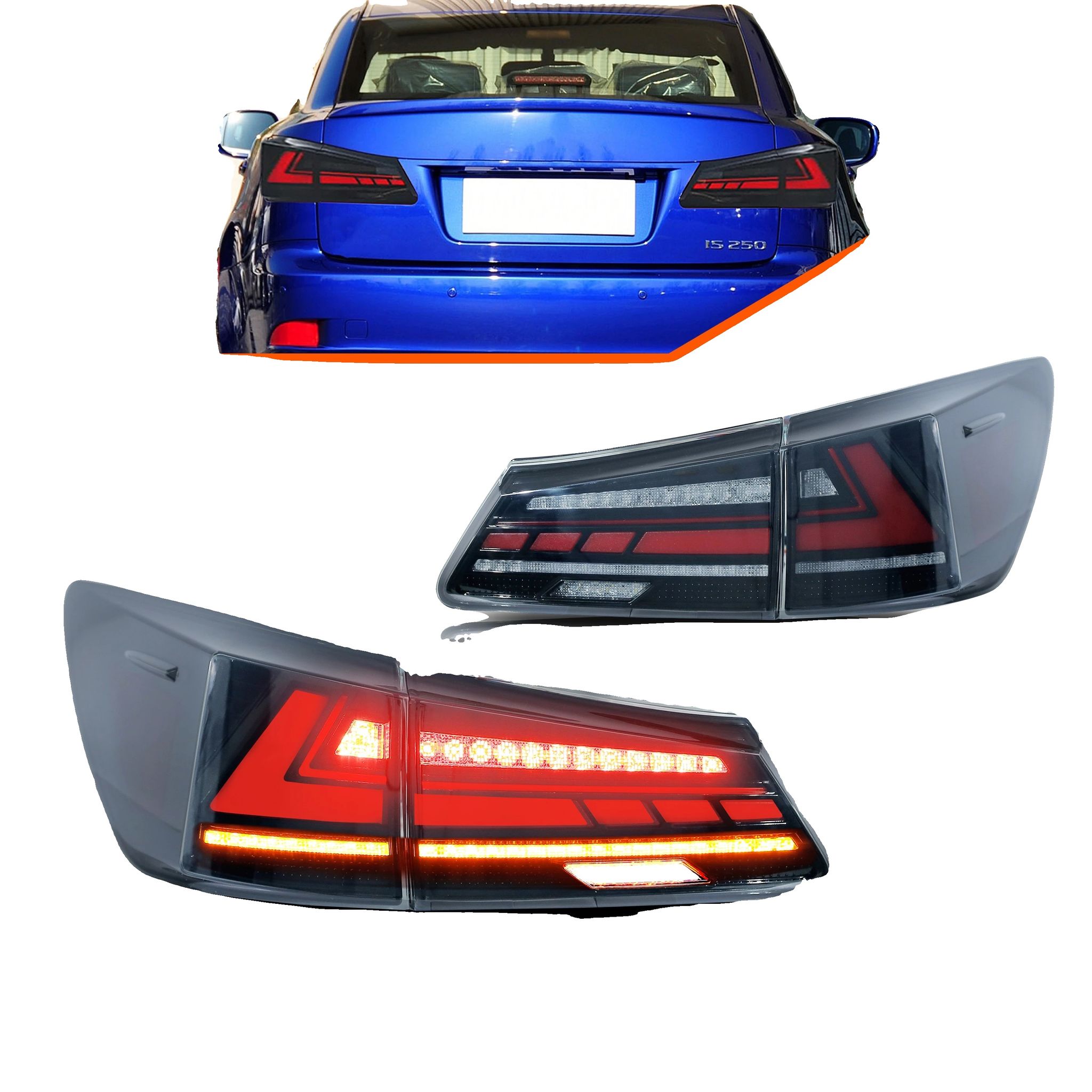 Led-rücklichter, 35 W, 12 V, 3400 Lm, Sequenzielle Blinker, Plug And Play