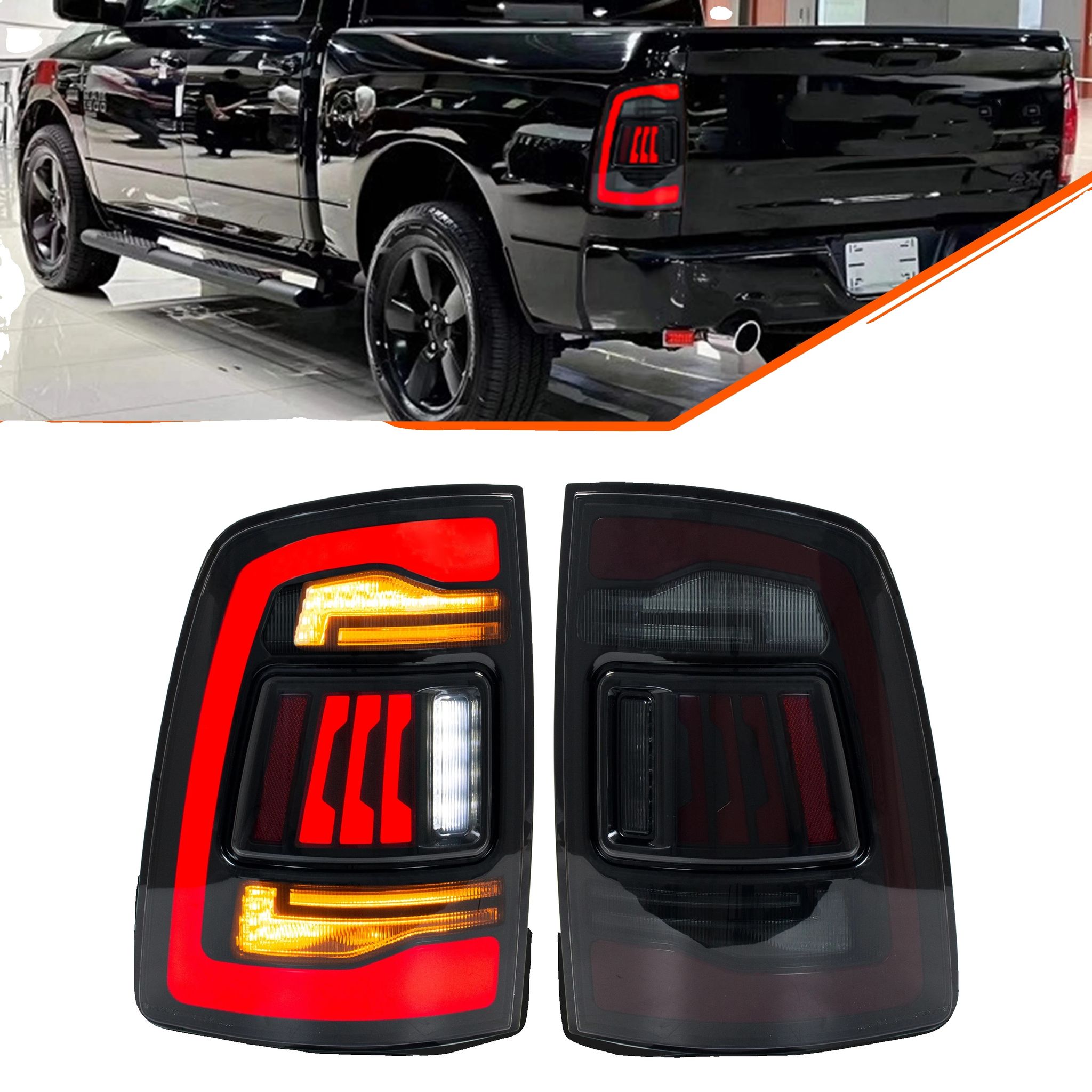 Led-rücklichter, 12v, 35w, Kompatibilität Für Dodge Ram 1500/2500/3500, 3400lm, Iso9000-zertifiziert