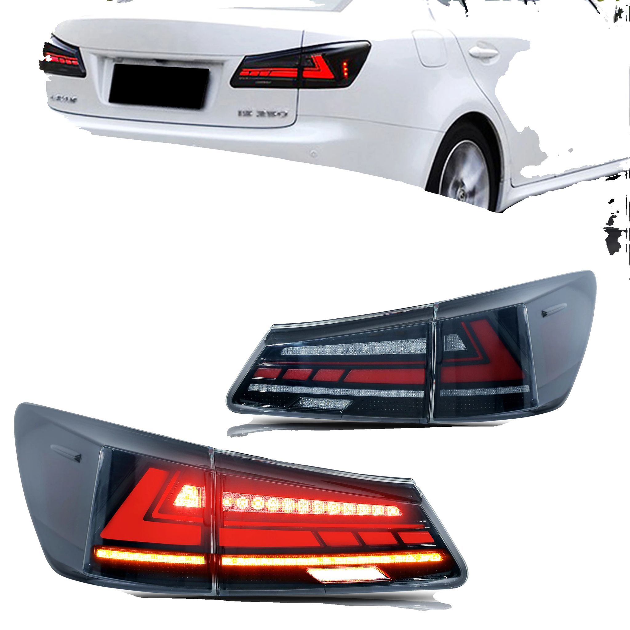 Rücklichtanbau, Sequenzielle Blinker, 35w Leistung, 12v Spannung, Ip67 Wasserdicht, Kompatibel Mit Lexus Is250 Is350 Isf 2006-2013
