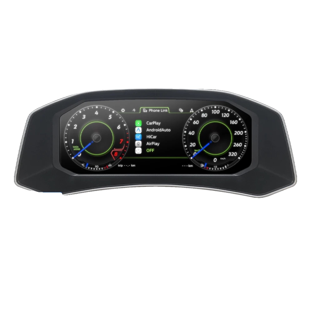 Digitales Dashboard-cluster, Anpassbare Anzeige-modi, Hochauflösendes Display, T-roc 18-25