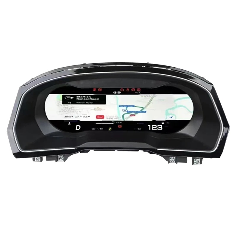 Digitales Dashboard-cluster, 12,3 Zoll Display, Verbesserte Kompatibilität, Schwarz