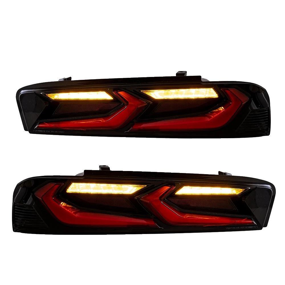 Rücklicht-einheit, Kompatibel Mit Chevrolet Camaro Vland, 2016-2018, Led-sequenzsignal, Einfache Plug-and-play-installation, Rot, Standardversion