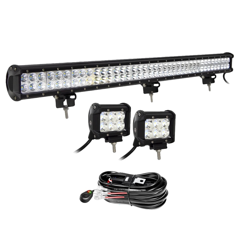 Led-lichtleiste, Kombi-strahl, Universelle Kompatibilität, 234w 2x18w Drahtset