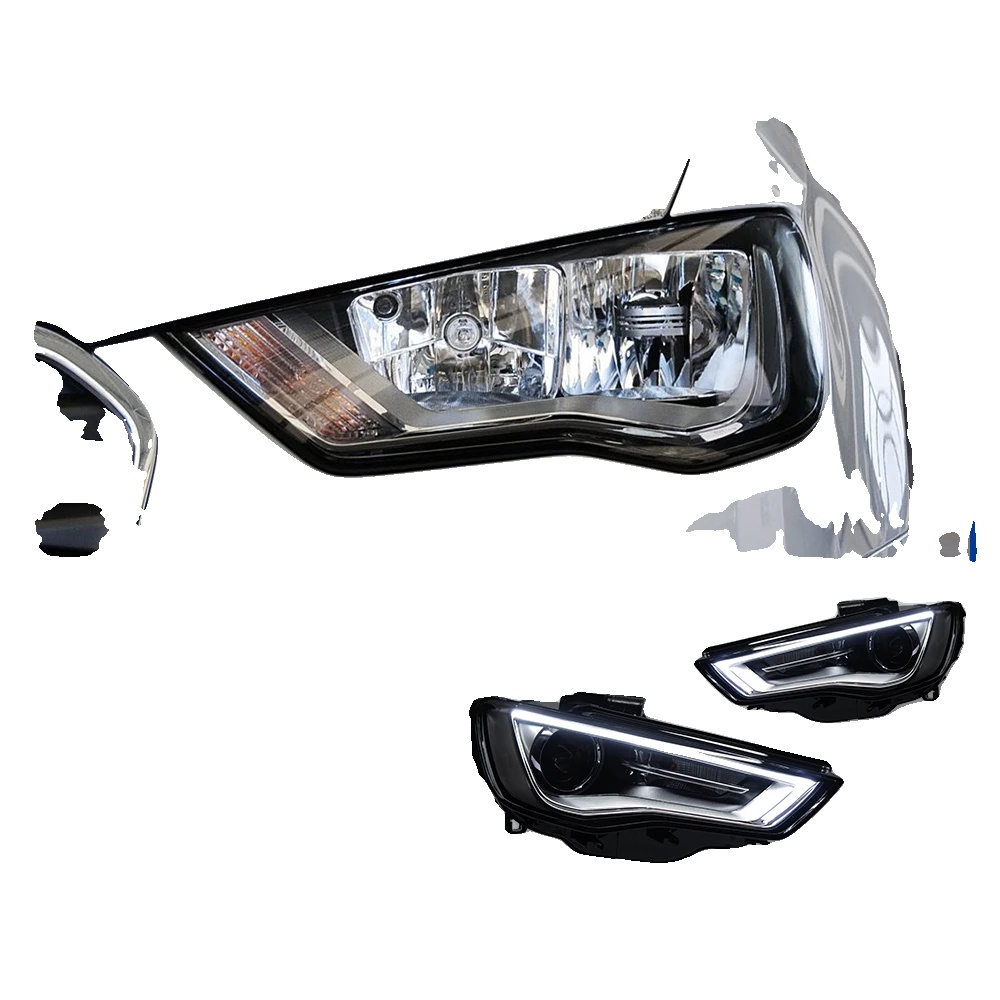 Scheinwerfer-einheit, Kompatibel Mit Audi A3 8v 2013-2016, Dynamische Blinkleuchte, Verbesserte Sichtbarkeit, Für Original-halogen