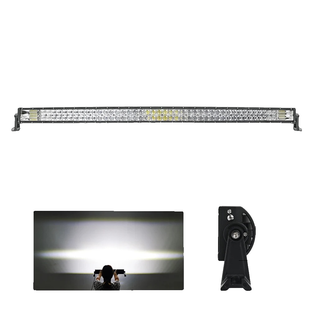 Led-lichtleiste, Dual Row, Kombi-strahl, 52 Gebogen Kein Draht