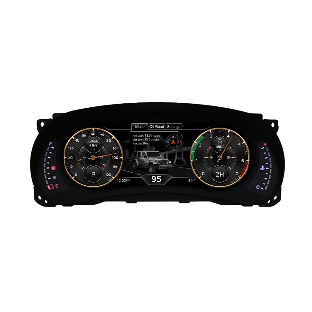 Instrumententafel, 12,3 Zoll Lcd, Kompatibel Mit Jeep Wrangler Jk, Hohe Version